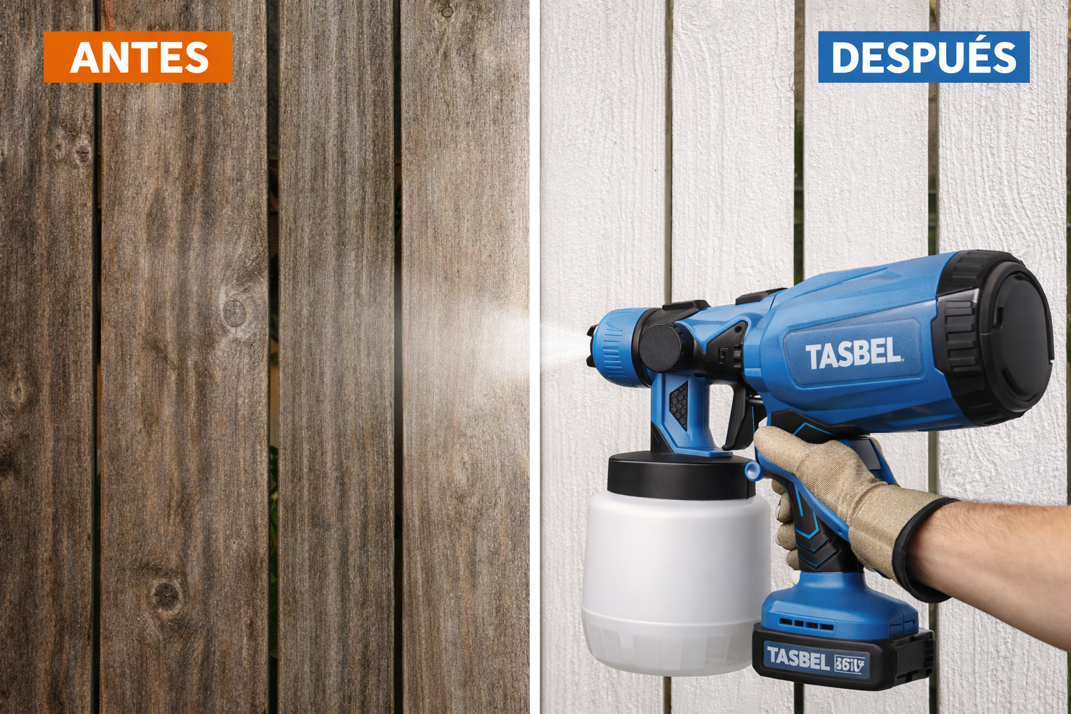 PULVERIZADOR DE PINTURA INALAMBRICO TASBEL