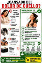 Mano masajeador de cuello y hombros con calor